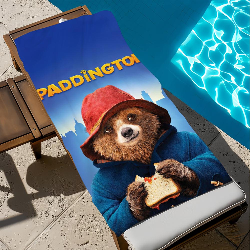 Towel Gym Shower Camping P-Paddingtons-S Quick Dry Sports Large Beach Towels Soft Film Classic Cute Pool Gift For Travel