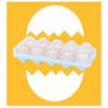 A84X-2Piece Egg Storage Box Refrigerator Crisper Egg Protection Box Portable Egg Carriage Container For Camping Picnic