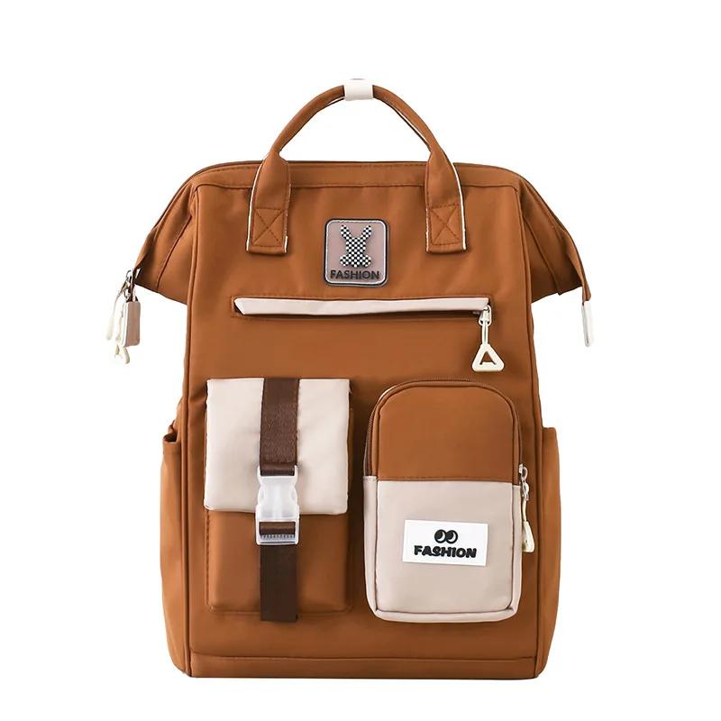 

Водонепроницаемый рюкзак для колледжа, винтажная дорожная сумка для женщин и мужчин, 14-дюймовый ноутбук для студентов, школьные сумки для подростков коричневый