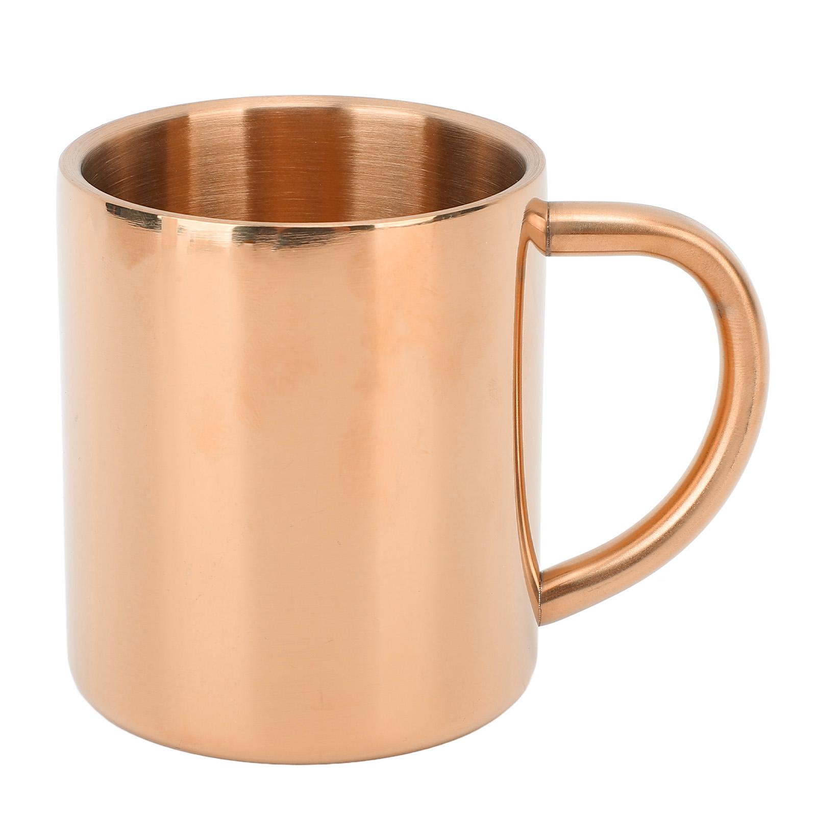 

Кружка для кофе 304 нержавеющая сталь кофейная чашка большая вместимость с двойными стенками изолированная чашка с ручкой для Rose Gold 220ML