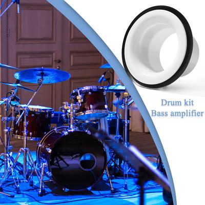 Bass Drum Enhancer Port Insert Enhancement Hole Drum Bottom Microphone Bass Voice Amplifier Kick Booster Drum Accessories