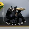 25cm/9.84inch Bulldog Statue  Key Remote Control Storage Placement Office Study Room Indoor Living Room Decorative Ornaments