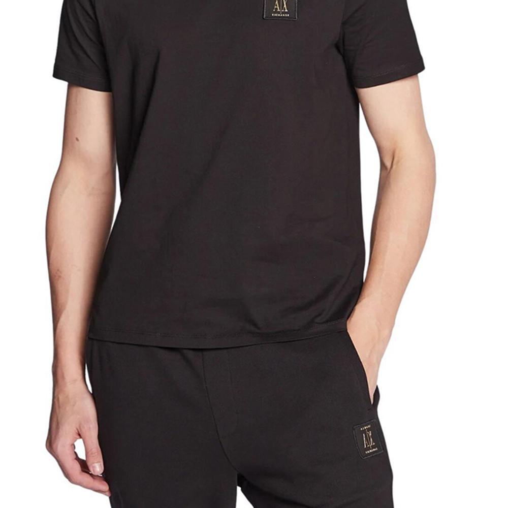 Armani Exchange Logo-patch Short-sleeve Cotton T-shirt 8NZTPR-ZJH4Z-1200