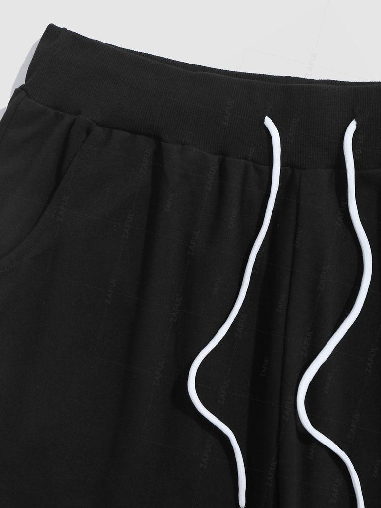 ZAFUL Спортивные штаны-джоггеры с узором «Игральные карты»