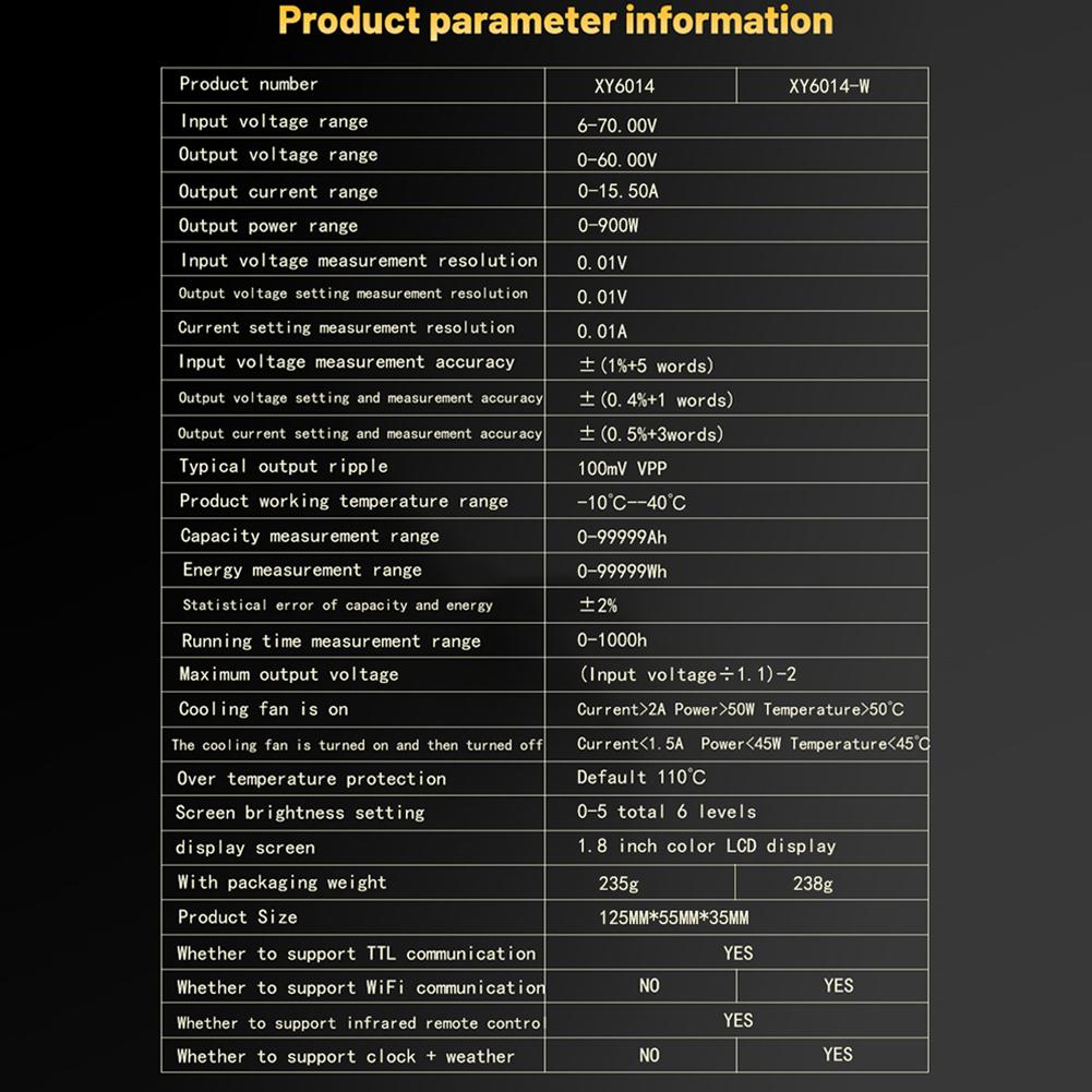 Numerical Control Adjustable DirectCurrent Voltage Step Down PowerSupply Module Large Power 900W