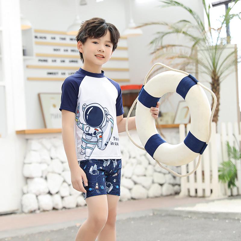 Kids' Quick-Dry Split Swimsuit Set for Boys and Girls