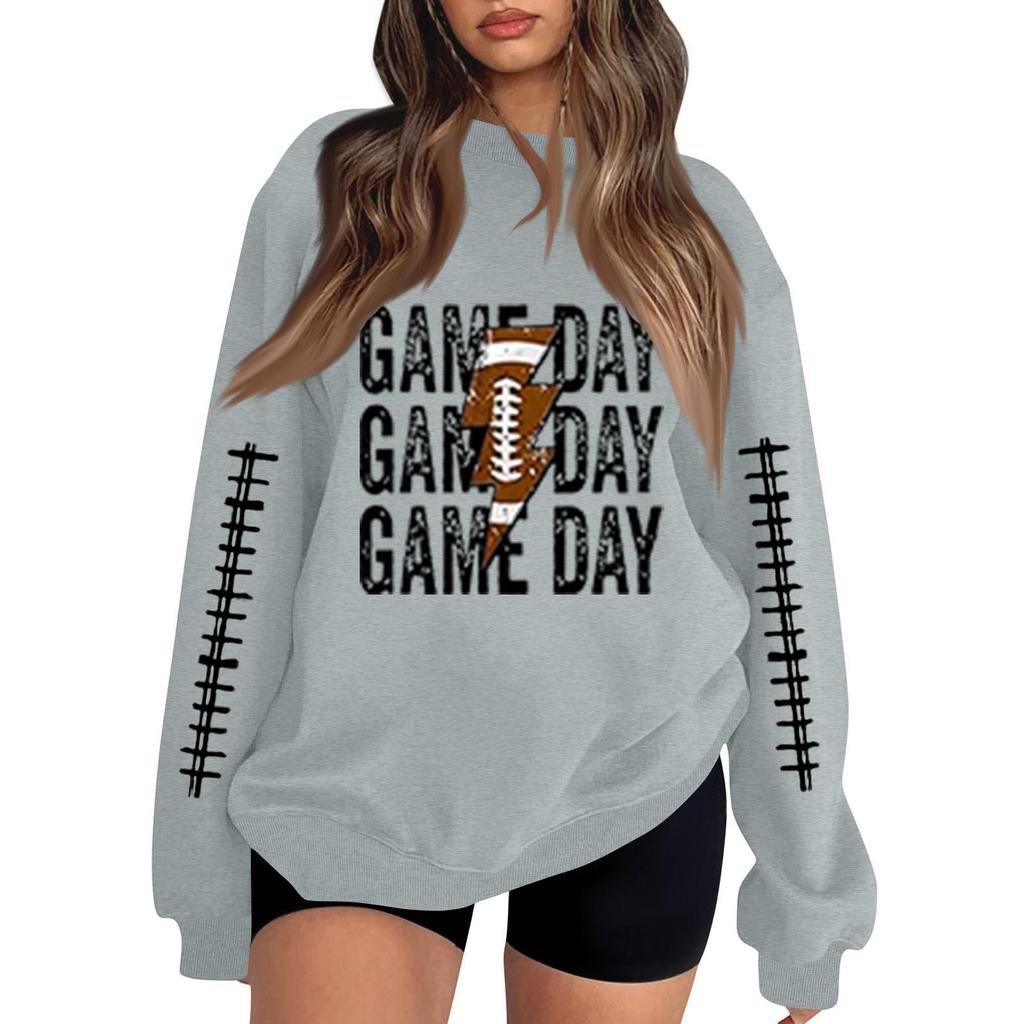 Unisex Lightweight Long Sleeve Neck Pullover Sweatshirt with Stylish Print