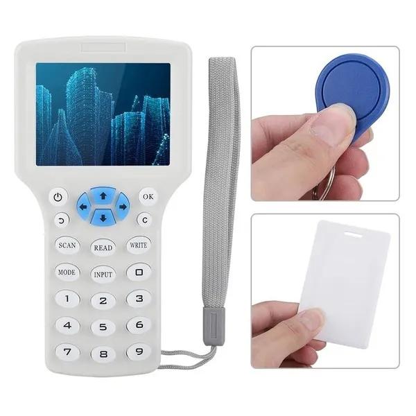 HD 3.2 Inch Full Color Screen Multi Frequency RFID Reader Writer Duplicator Copier Kit NFC ID IC Keyfobs Reader Writer HID Card Copier Set