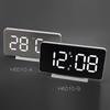 Modern LED Digital Clock Date Time Temperature Display Dimmable Backlights 2 Alarms Snooze Function USB Port 5V