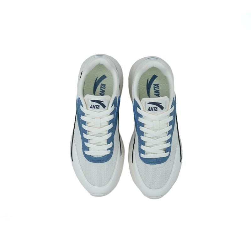 Anta Walker Slip Resistant Abrasion Resistant Low top Casual Shoes Men's White Blue 112438817S-5
