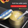 Strong, Wash-Free Rosin Flux Solder Paste - Acid and Halogen-Free, Easy Tinning Yellow Welding Oil