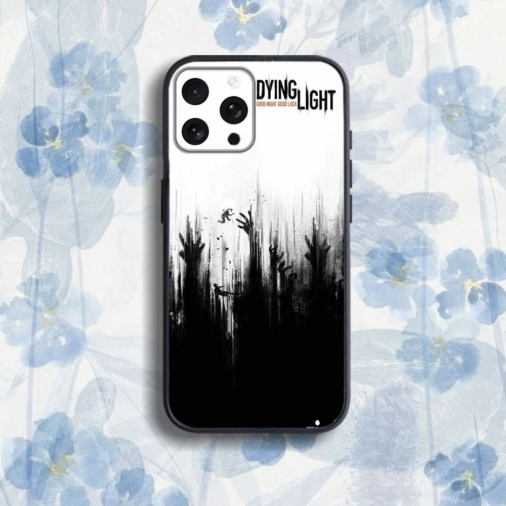 

D-Dying L-Light Phone Case For iPhone 17,16,15,14,13,12,Pro,Max,Plus,E,SE4,Air,Mini Black Soft Box iPhone17Pro