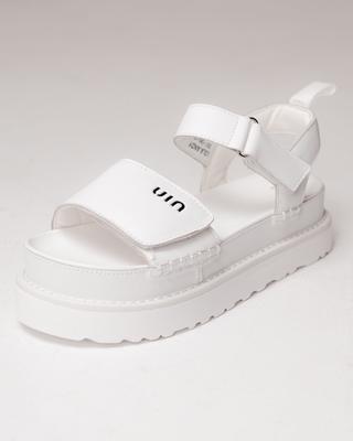 Lola Andy 1580 36 High Platform Sandals White Leather