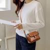 Luxury Designer Solid Color Women's Small Handbag Fashion Shoulder Messenger Bag Ladies Pu Leather Shell Crossbody Bag CLE