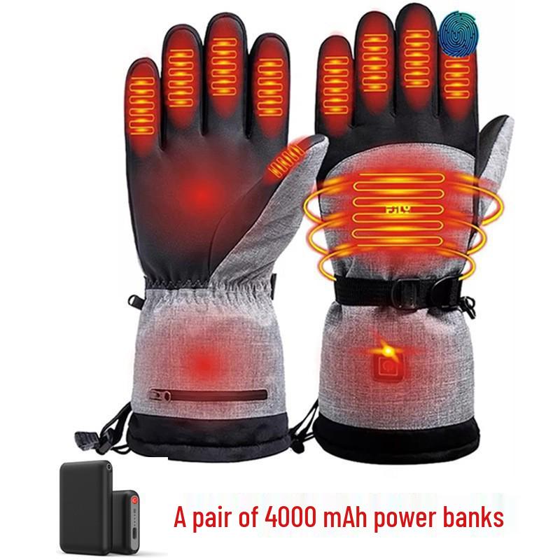 Unisex Heated Gloves: Outdoor Winter Warmth with Smart Temperature Control for Cycling, Mountaineering, and Skiing