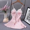 Vestito Accappatoio Estivo da Donna in Seta Babydoll Camicia da Notte Monocolore Scollo a V Lingerie Sexy Camicia da Notte Pigiama