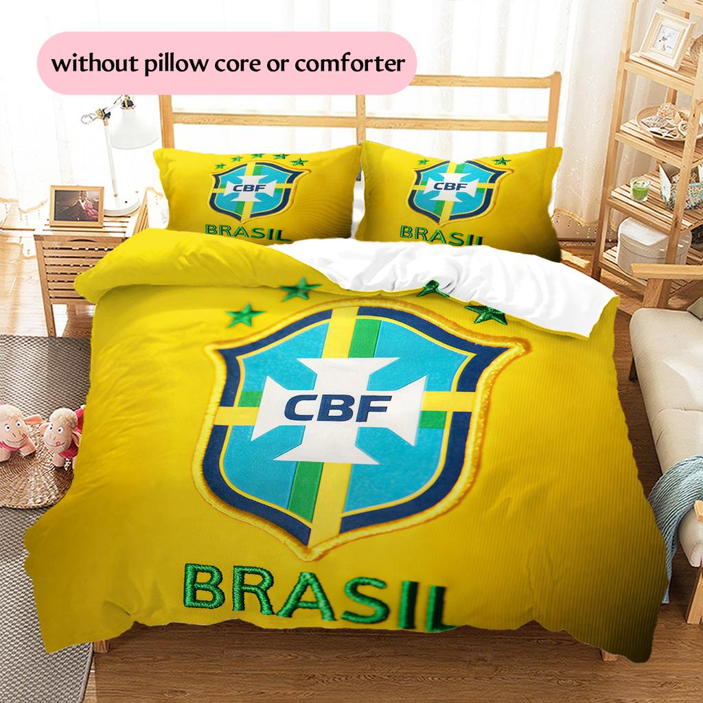 CBF Brasil Pattern Bedding Home Decoration Birthday Gift (1 * Duvet Cover + 2 * Pillowcase, Without Core)