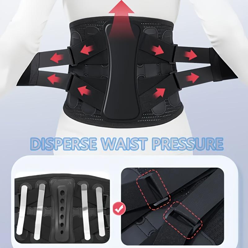 Hållbart Och Säkert Ryggstöd Midjebälte Män Kvinnor Arbete Ländryggssmärta Lindring Andningsbart Anti-Halk Ryggrad Ländryggsstöd Bälte
