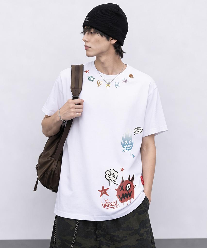 Artist Wear [Atw] Unreal Monster Short Sleeve T-Shirt - 2 Colors