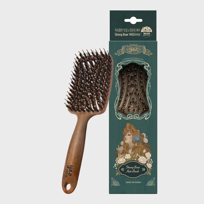 Hairbrush Strongwood Square Boa
