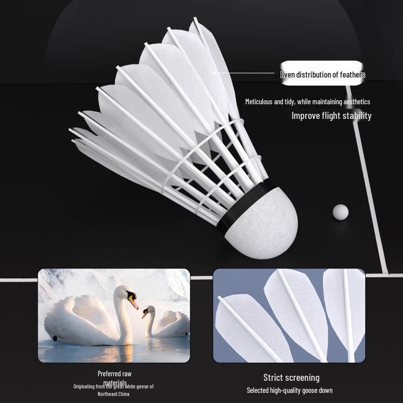 Luminous Windproof Nylon Badminton Shuttlecock with Fluorescent Light Strip for Outdoor Night Training