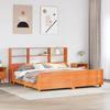 VidaXL Bookcase Bed Without Mattress Brown Wax 180x200cm Solid Wood, Bed, Bedroom Furniture, Bed with 3323799