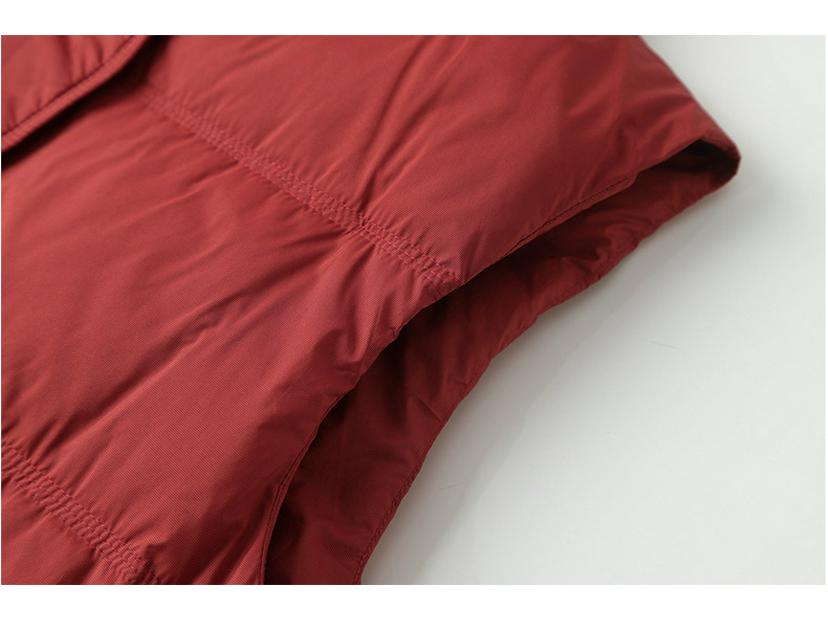 Women's High-End Mid-Length Loose Down Vest - Fashionable Plus Size for Autumn/Winter