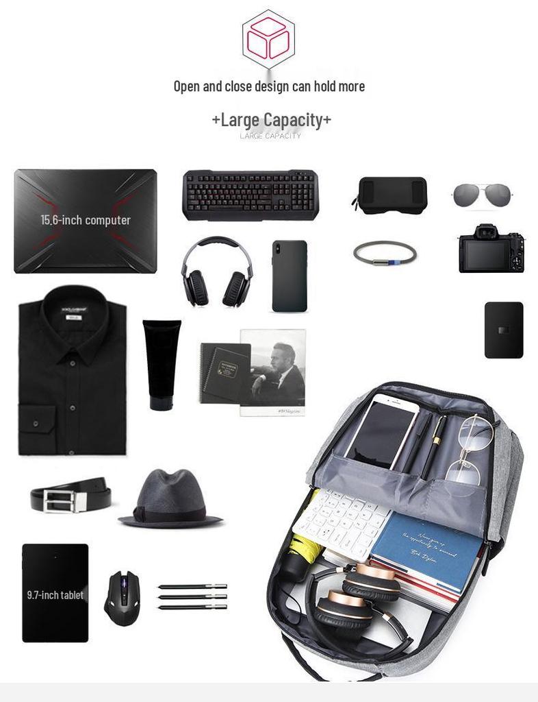 Unisex Laptop-Rucksack: Leichte Business- & Studenten-Schultasche, ideal für Geschenke