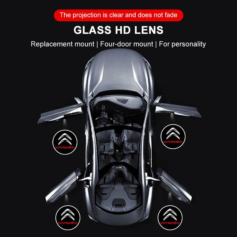 2pcs HD Led Welcome Light Car Door Projector Lamps Car Accessories for Citroen C4 C3 C5 C1 DS3 DS5 DS4 Berlingo Jumper ZX Xsara 2 Spacetourer Numero 9