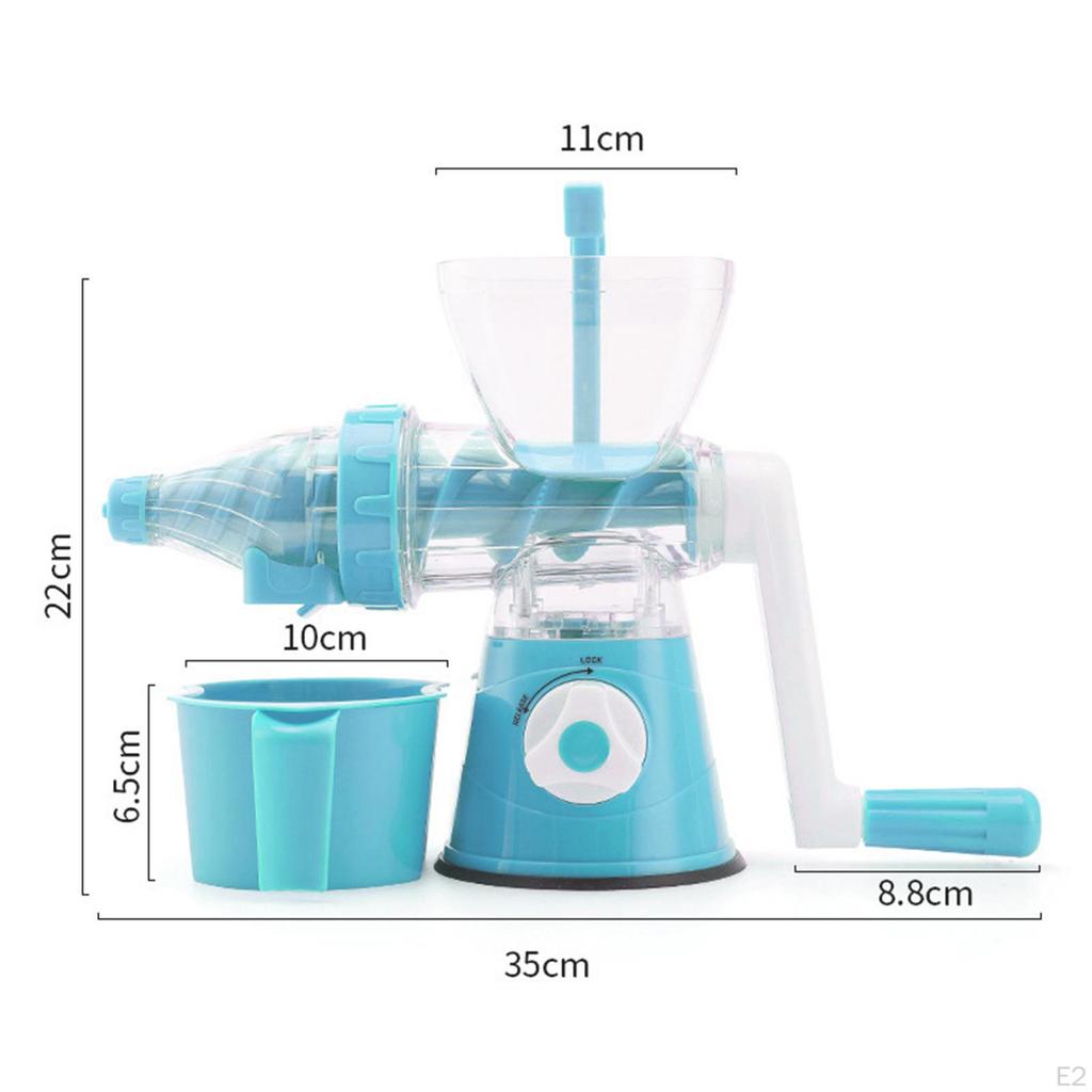 Hand Juicer Ergonomic Handle Citrus Juice Squeezer Handheld for Picnic Party Blue