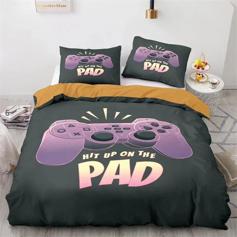 

Comforter Galaxy Gamepad Bedding Set Microfiber Gamer Video Game Comforter Game Controller Twin Queen Size Comforter (quilt)-EU Single(135*200cm)3pcs