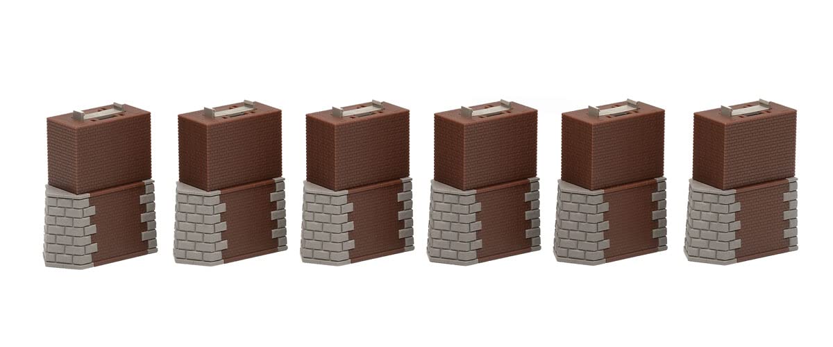 

TOMIX N Gauge Brick Pier Square Set of 6 3271 Railway Model Supplies