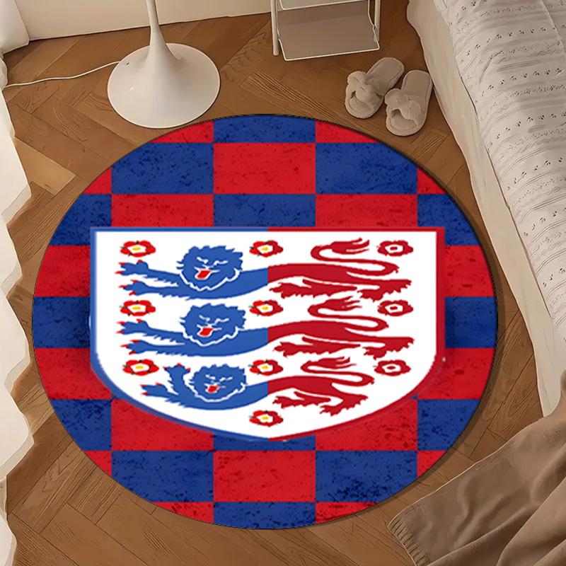 EnglCoat Of Arms Round mat Home Decor, Chair rug For livingroom,Bedroom, doormat home decor Birthday Gift Christmas Gifts
