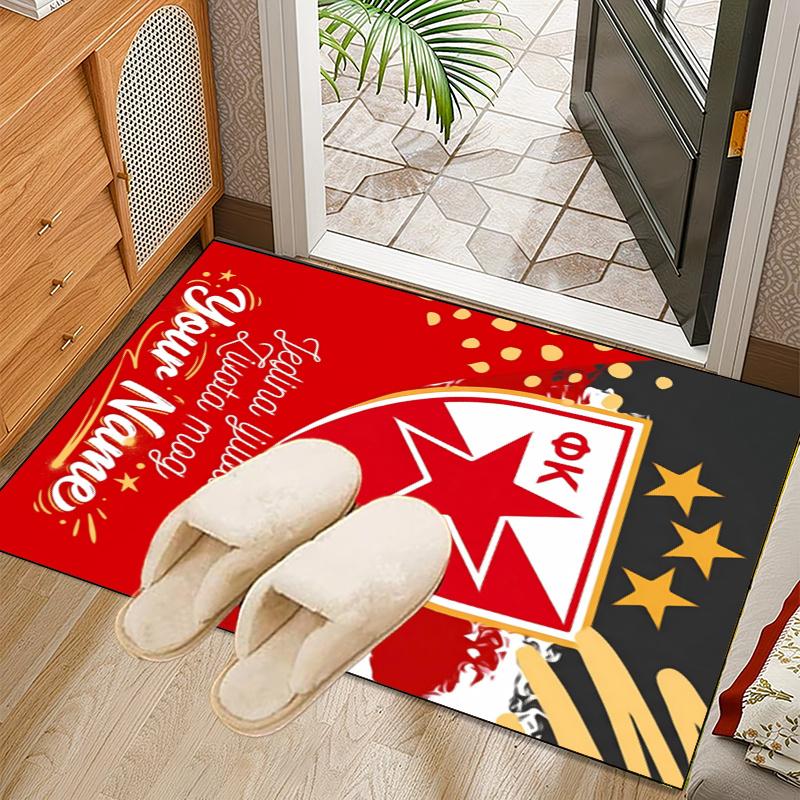 Custom Name Star Belgrade Rug Office Rug, Indoor Rug, Chair Rug, Living Rooms, Doormat Game Rug Home Decor Birthday Christmas Gifts