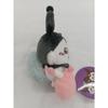 Gray Parker Service Chikawa x Sanrio Characters Momonga Kuromi Hikkake stuffed animal watching from the desktop
