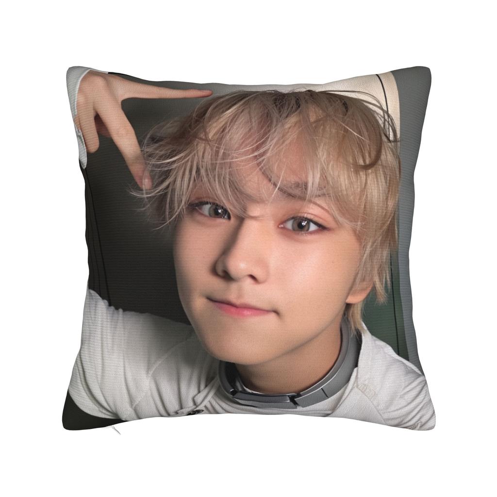 Jay Kpop Style Boy Pillowcases Novelty Pillow Case For Living Room Bed Chair Print Pillow Cover