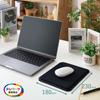 ELECOM Mouse Pad Smooth Cloth Material with Cushion Extra Thick 10mm Approx. 23cm x Approx. 18cm Quiet Design Washable Anti-Slip Telework Black MP-FBF