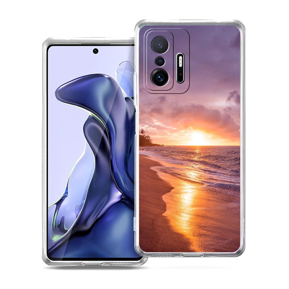 Sea blue Sky beach Phone Case For Xiaomi 14 13 12 Lite Mi 11 Ultra 11X 13T 12T 11T For Poco X5 X4 X3 NFC F5 F4 M4 Pro 5G Cover