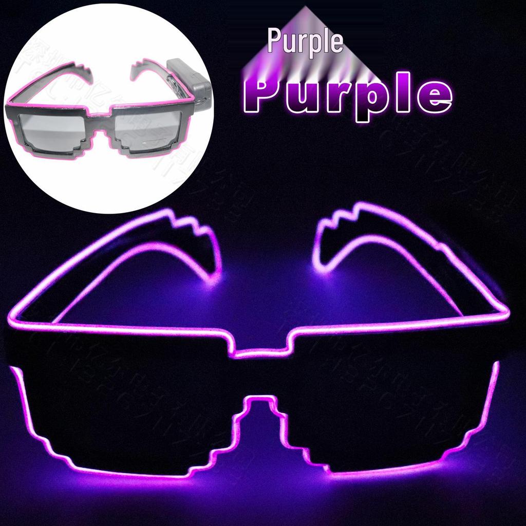Wireless LED Mosaic Luminous Sunglasses - Creative Party Photo Props for TikTok, Birthdays, Bars, and Gifts