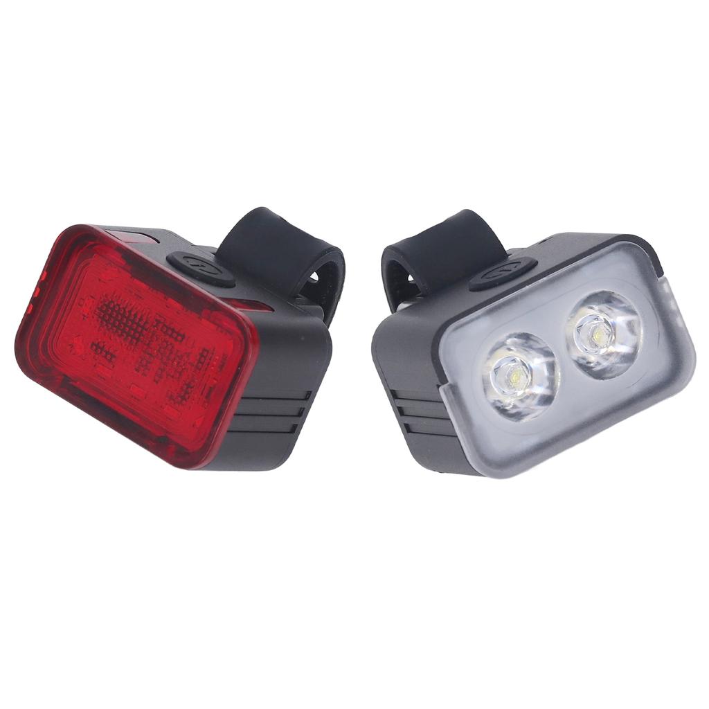 Bike Light Set USB Charging Headlight Tail Light Set Waterproof Cycling Warning Lights