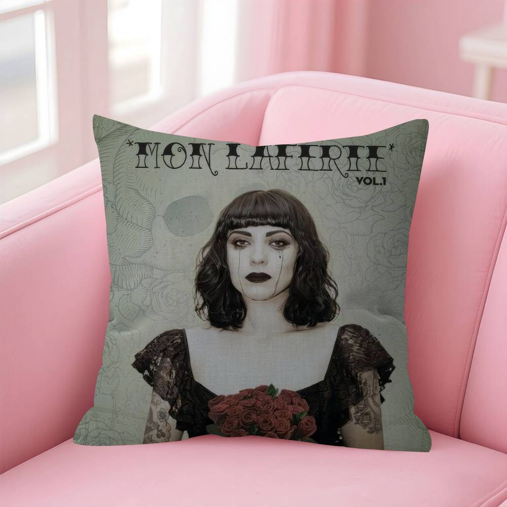 Singer MMon Laferte Music Cushion Cover Car Throw Pillow Case For Sofa Car Christmas Gift 40x40cm 45x45cm