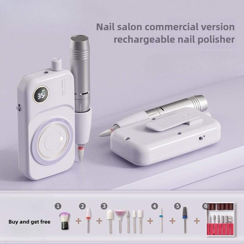 New 35000RPM Portable Low Noise Electric Handle Nail Remover, Dead Skin Removal&Nail Polish Grinding Machine for Nail Salons