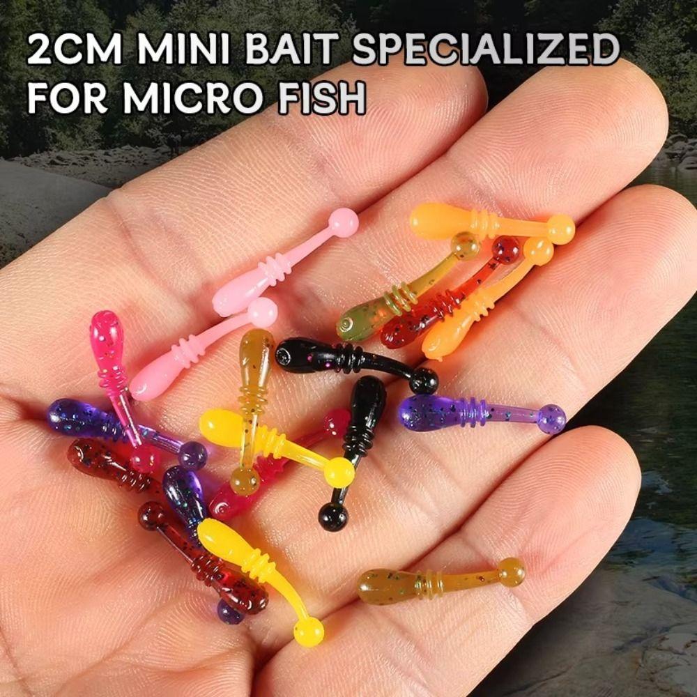 50pcs Supercontinent Whitebait Soft Bait 0.12g 2cm Fishing Lures Soft New Tremor Bait Freshwater Fishing