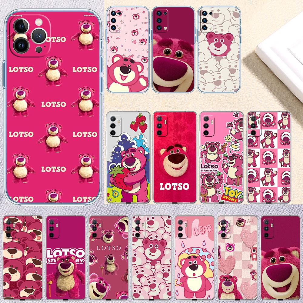 Disney Lotso Transparent Phone Case for LG K22 K30 K40 K40S K41 K42 K50 K50S K51 K51S K52 K61 K62 K71 K92 Q61