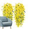 Artificial Hanging Flowers Silk Petunia Fake Flowers UV Resistant Outdoor Hanging Plants Wedding Home Garden Decorations