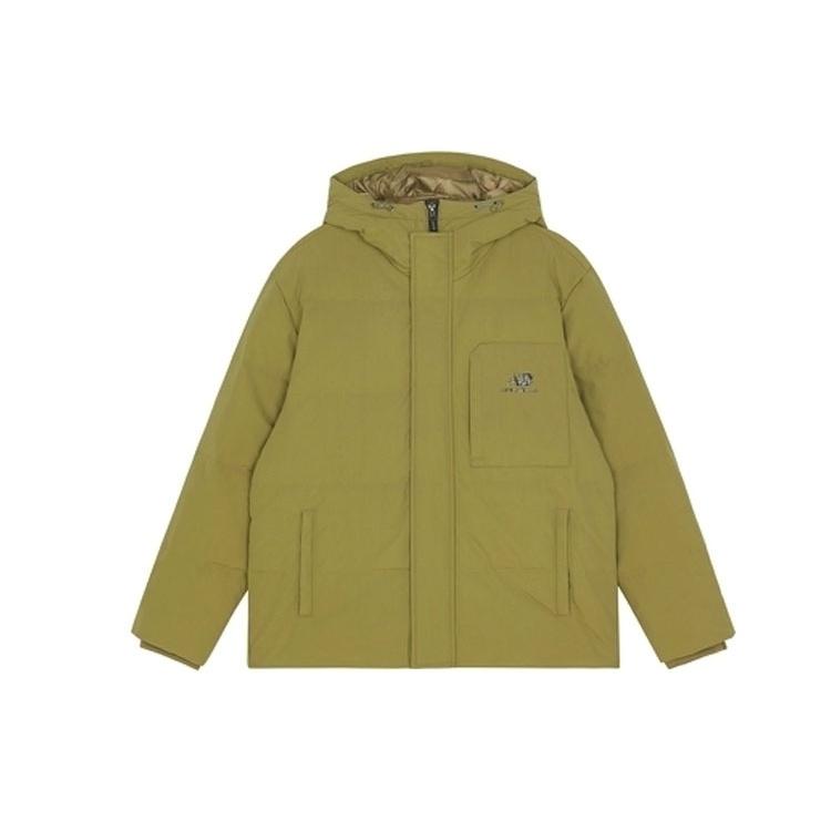 New Balance Logo Hooded Jacket Asia Sizing  Olive Green  Men s AMJ13331-OV XXL