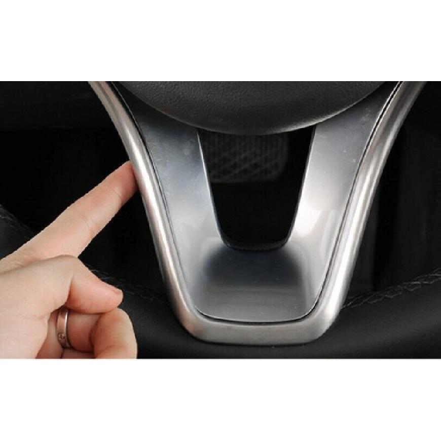 Interior Cover Steering Wheel Trim 1PC Fit For Benz GLA CLA 2013- ABS Silver