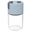 Kitchen Portable Tools Pressed Salt Control Shaker Dosing Salt Shaker Sealed Moisture Resistant Glass Shaker for Salt Storage