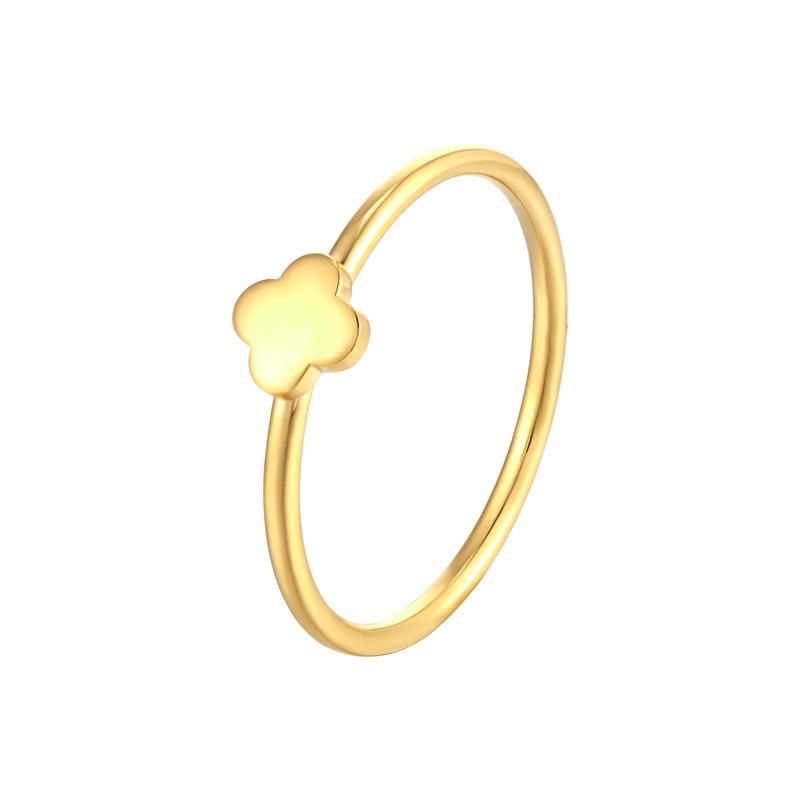 Korean Butterfly Ring Four-leaf Clover Ring Women's Fashion Jewelry