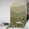 Wall Decal Boho Style Gradient Color Block Arch Removable Adhesive DIY PVC Home Indoor Wall Paper Sticker Household Supplies